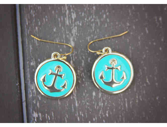 Anchor Necklace and Matching Earrings from Fringe-Redondo Beach