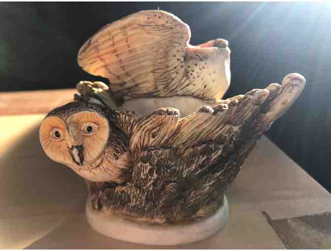 Harmony Kingdom 'Tender is the Night' Owl Figurines by Martin Perry