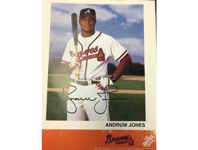 Atlanta Braves Tom Glavine and Andrew Jones Autographed Pictures