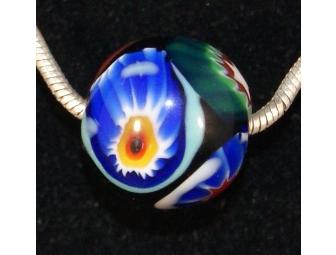 Painted Glass Bead Necklace