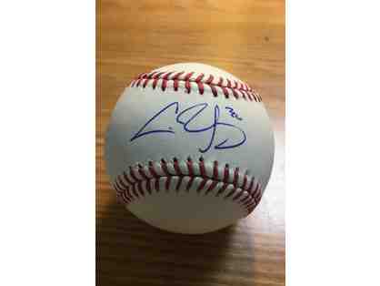 Boston Red Sox's Chris Young Autographed Baseball