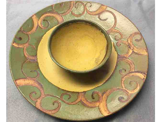 Pottery - Handmade Chip & Dip set