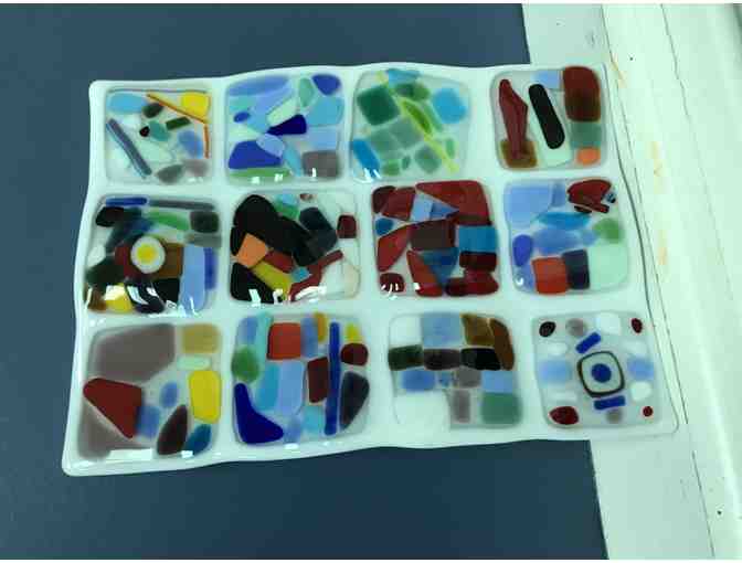 Class Gift -1st grade Fused glass tray