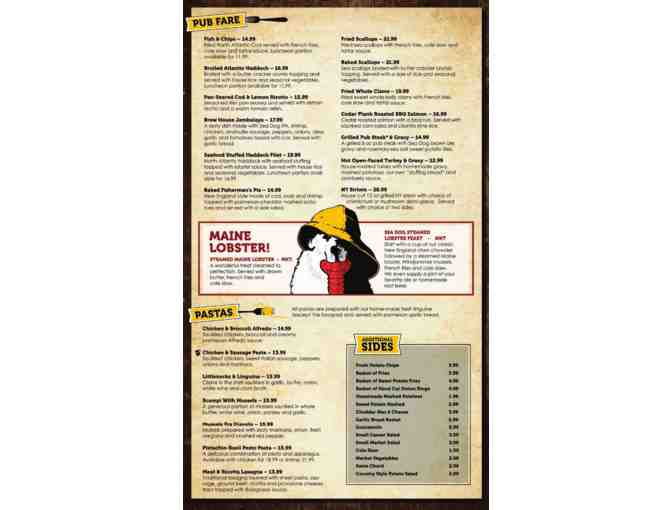 Sea Dog Brewing Company - Gift Certificate