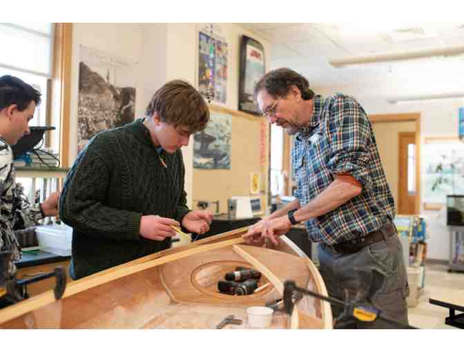 Hand Crafted boat built by Berwick Students and Master Boatbuilder