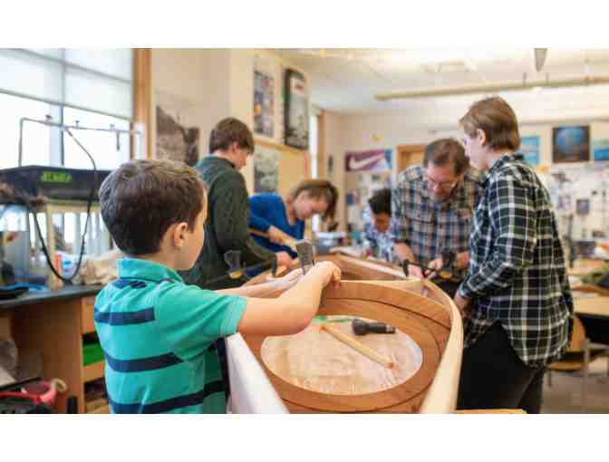 Hand Crafted boat built by Berwick Students and Master Boatbuilder