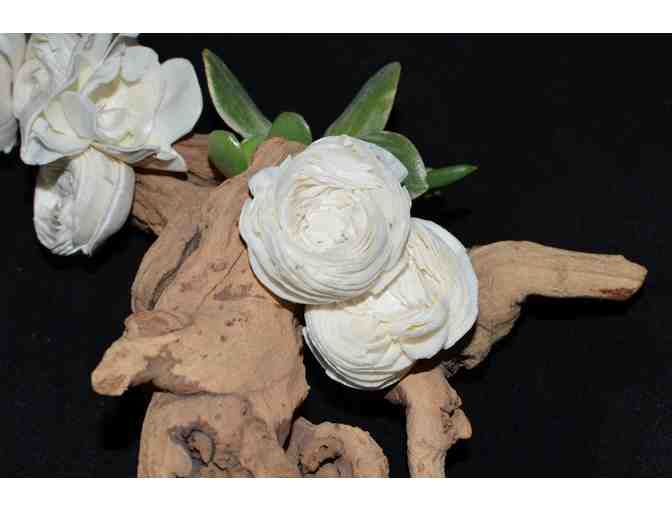 Preppy and Chic - Driftwood and Succulent Centerpiece