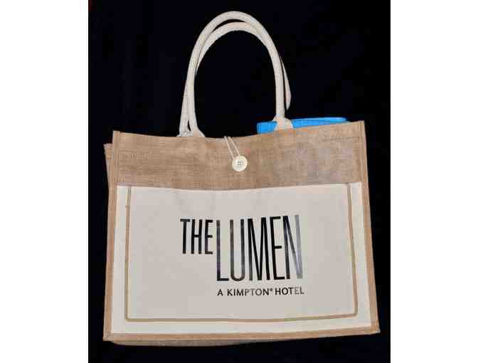 Hotel Lumen - Logo Bag, Beach Towel, and Wine
