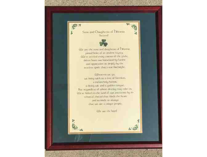 Framed Irish Blessing - The Sons and Daughters of Hibernia