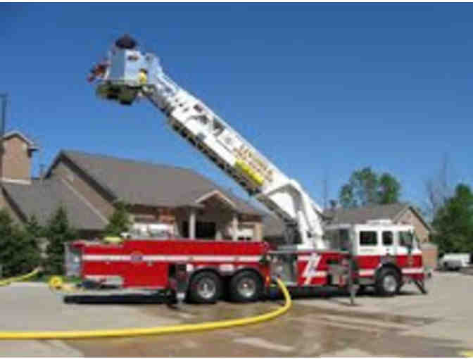 Lunch for Four prepared by Livonia Firefighters and Aerial Fire Truck Ride
