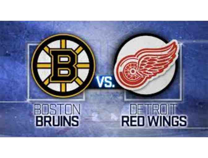 2 Tickets & Prepaid Parking to Boston Bruins vs. Red Wings at Little Caesars Arena