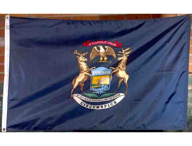 Michigan Flag that flew over Capitol