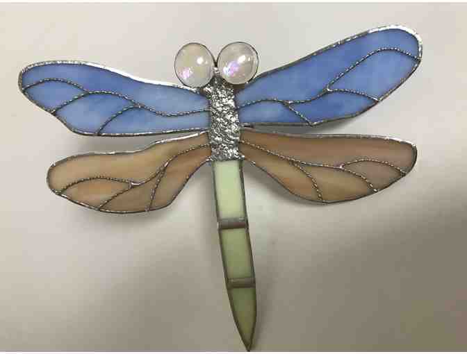 Beautiful Hand-Crafted Stained Glass Dragonfly