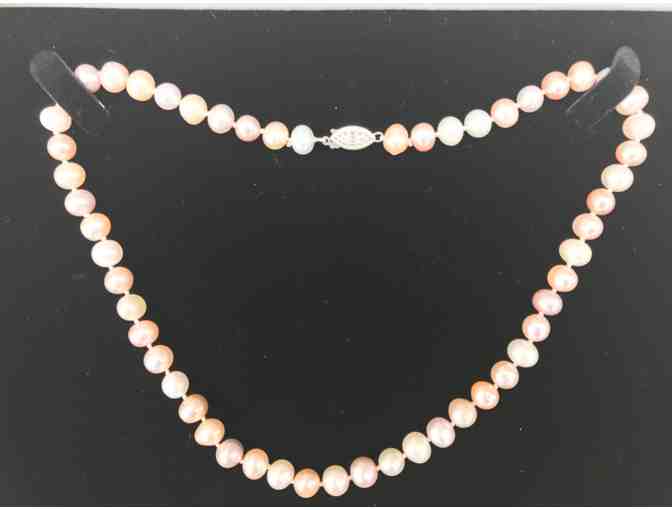 8mm Natural Color Pastel Fresh Water Pearl Necklace