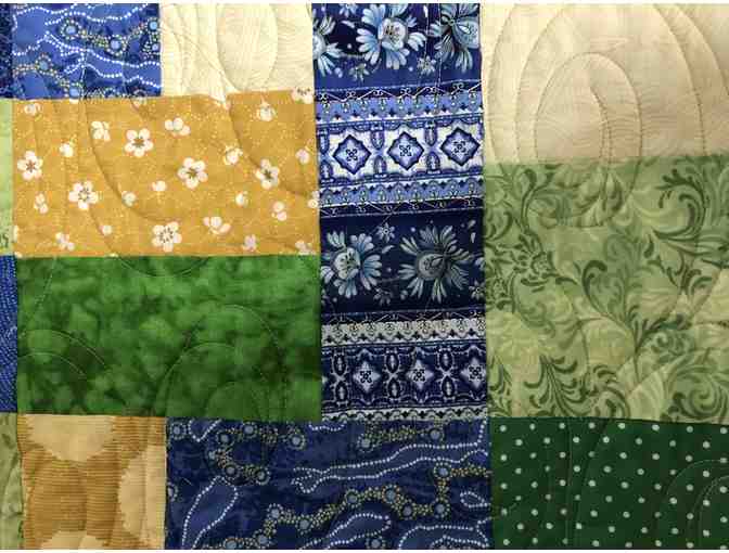 Beautiful Custom-Made Quilt in Seedlings' Colors