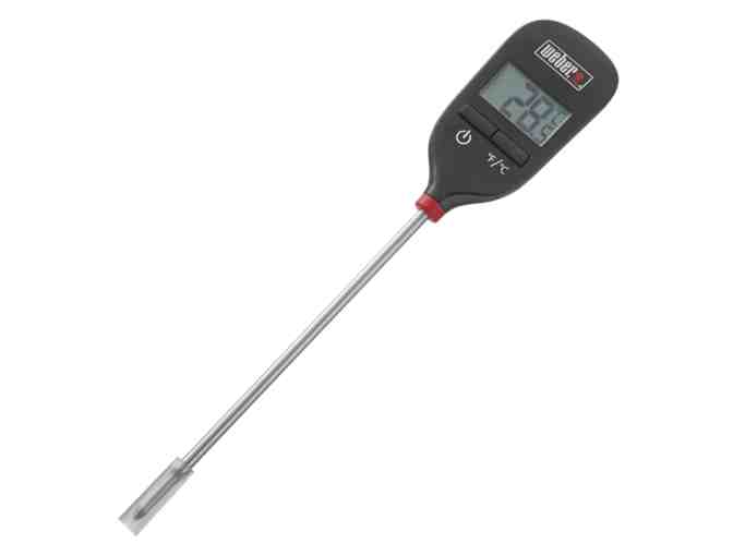 Weber Grilling Tool Set, Instant-Read Thermometer & Grill Brush