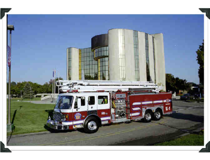 Aerial Fire Truck Ride & Lunch for Four prepared by Livonia Fire Chief Dave Heavener