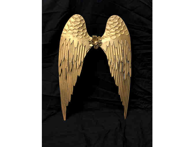Pair of Gold Decorative Angel Wings