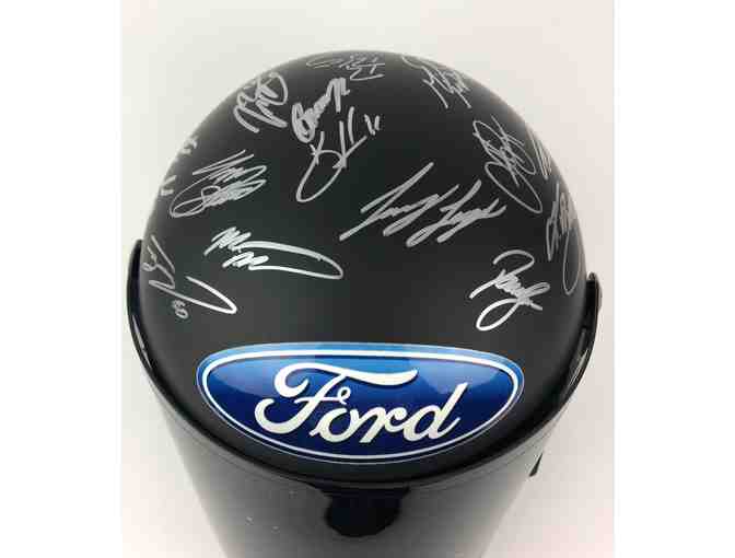 2018 NASCAR Cup Series Racing Helmet Autographed by 15 Drivers
