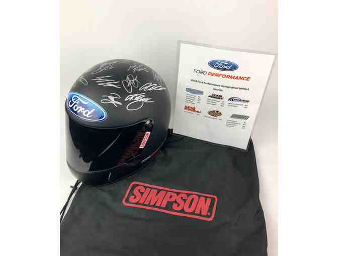 2018 NASCAR Cup Series Racing Helmet Autographed by 15 Drivers