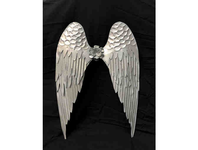 Pair of Silver Decorative Angel Wings