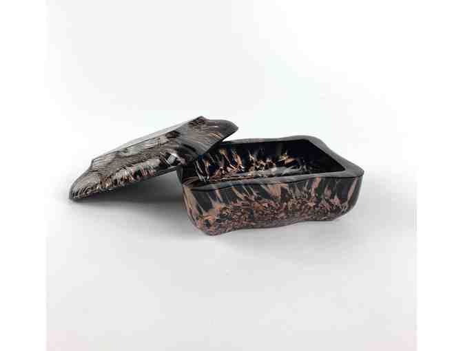 Vintage Black & Copper Jewelry Holder/Soap Dish