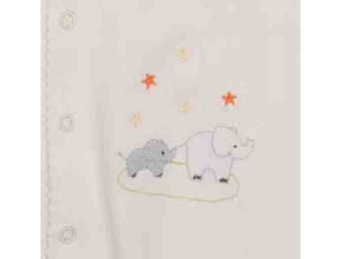 Convertible Elegant Baby Gown with Mom & Baby Elephants - Photo 3