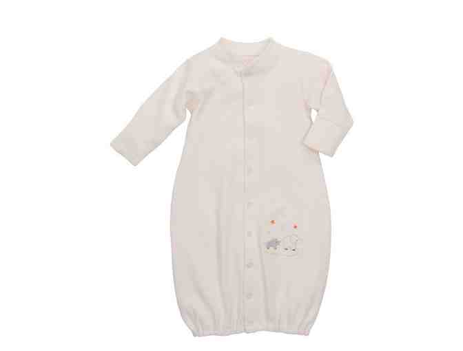Convertible Elegant Baby Gown with Mom & Baby Elephants - Photo 1