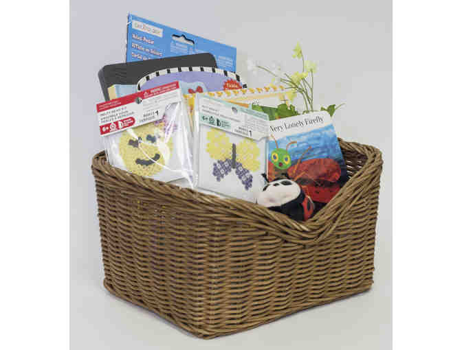 Spring Children's Book and Craft Basket