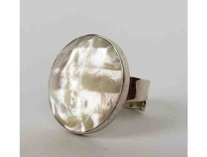 Mother of Pearl Ring, Adjustable Size