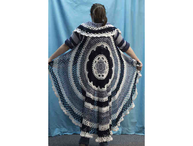 Crocheted Mandala Vest w/ Maxi Dress