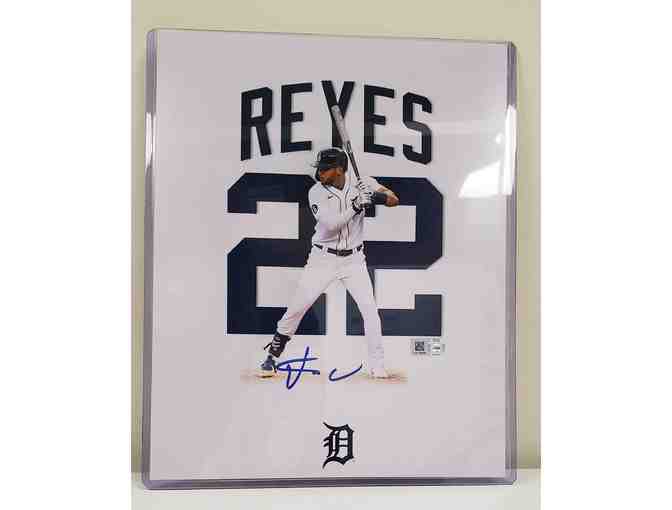 Autographed 8x10 Photo of Detroit Tiger, Victor Reyes