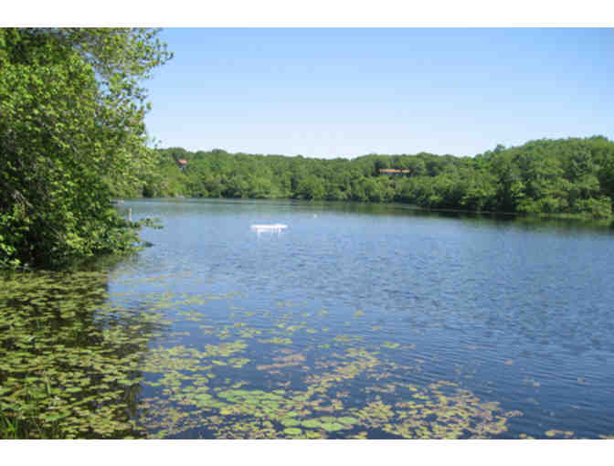 One week at a grand lakefront home near the Rhode Island seashore
