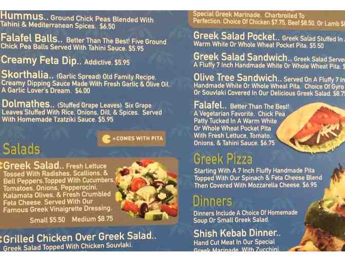 $50 gift card - Olive Tree Greek Grill
