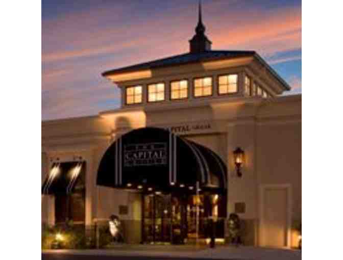 $50 Gift Certificate to The Capital Grille PLUS A Capital Grille Engraved Steak Knife Set
