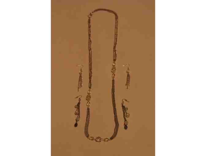 Jewelry:  Silver Necklace and 2 Pairs of Earrings