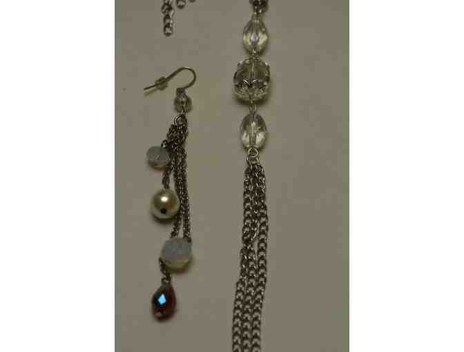 Jewelry:  Silver Necklace and 2 Pairs of Earrings