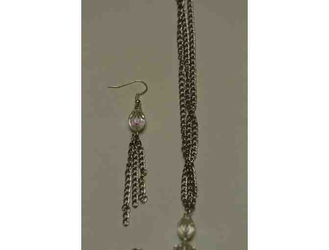 Jewelry:  Silver Necklace and 2 Pairs of Earrings