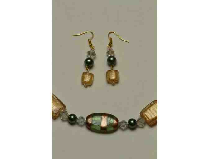 Jewelry:  Glass Bead Necklace and Earring Set