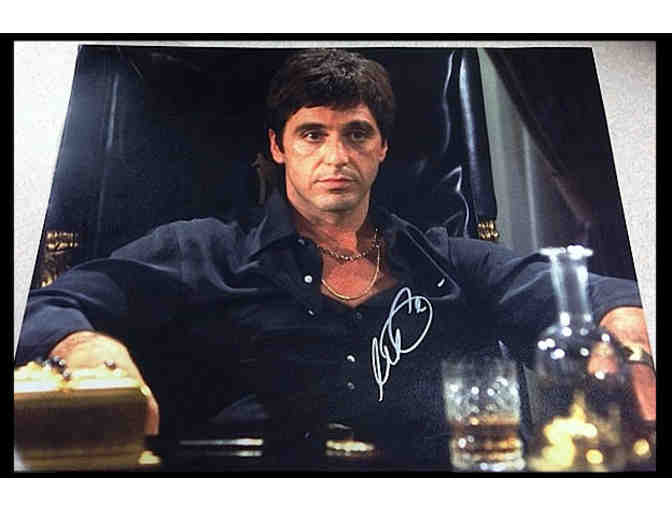 'Scarface' Photograph Signed By Al Pacino (Tony In Chair)