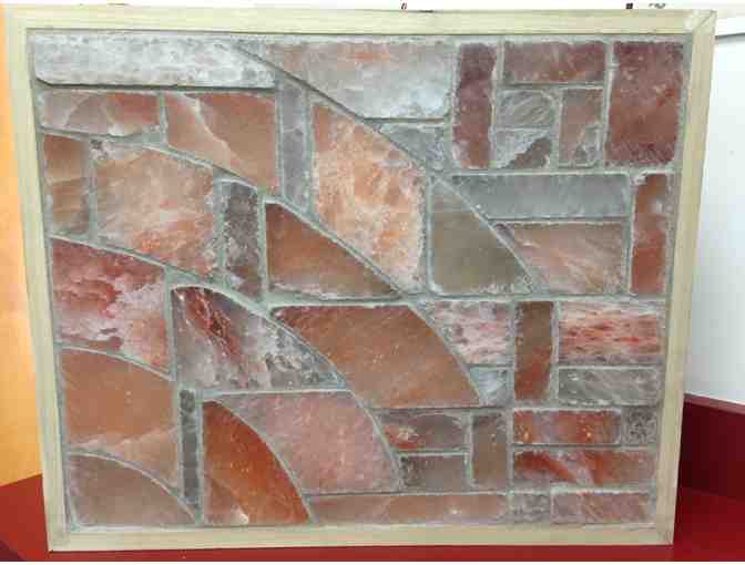Himilayan Salt Mosaic (lighted) Original Art Piece by Himalayan Hills Salt Design