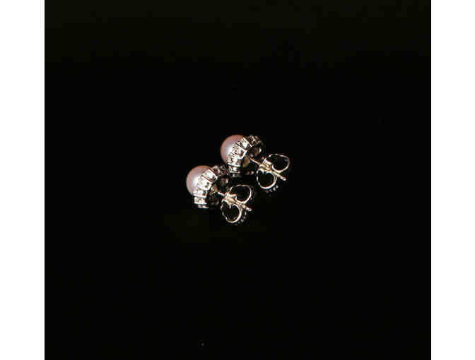 Stunning Mikimoto Pearl and Diamond Earrings