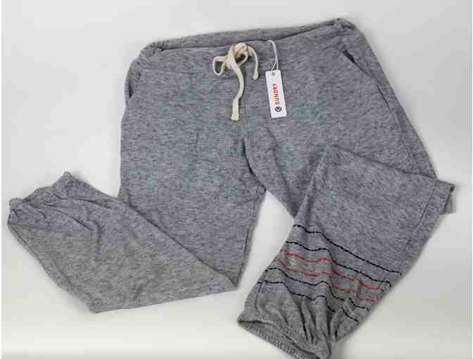 Gray Sundry Sweatpants With Embroidered Stripes Size M (2) - Photo 1