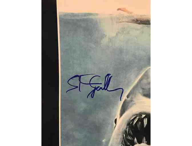 JAWS Poster Signed by Steven Spielberg!