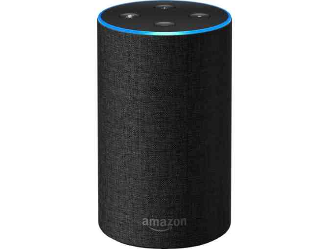 Amazon - Echo (2nd generation) - Smart Speaker with Alexa - Charcoal Fabric - Photo 1