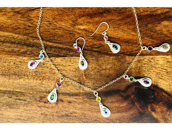 Tourmaline Necklace with Matching Earrings
