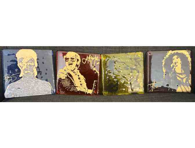 Musical Legends Glass Coaster Set -- Verre Modern - Photo 1