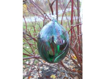 Ornamental Glass Feather Ball