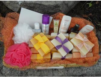 All-Natural Handmade Soap and Haircare Products Gift Basket