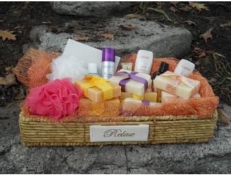 All-Natural Handmade Soap and Haircare Products Gift Basket